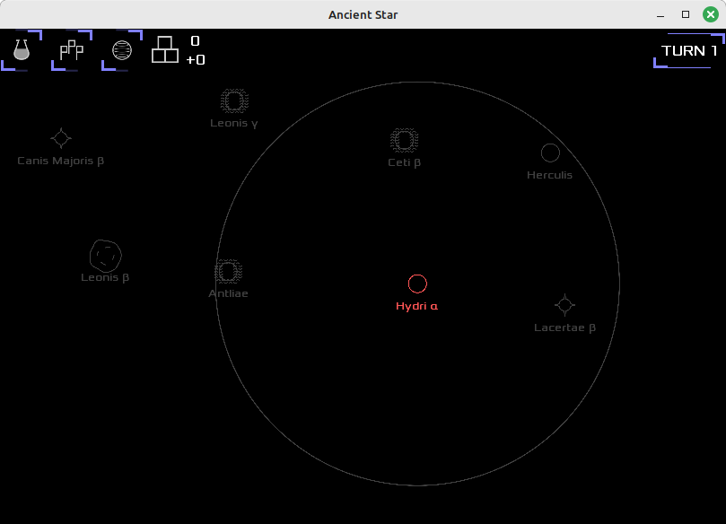 Load game screen